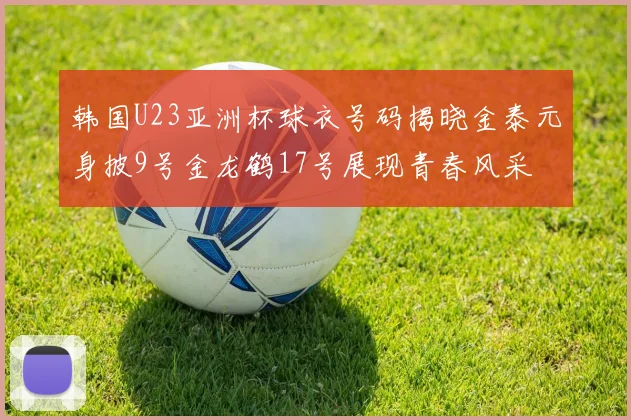 韩国U23亚洲杯球衣号码揭晓金泰元身披9号金龙鹤17号展现青春风采
